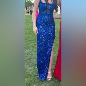 Blue prom dress